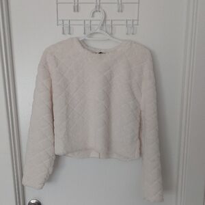 Zara Cream Fuzzy Sweater